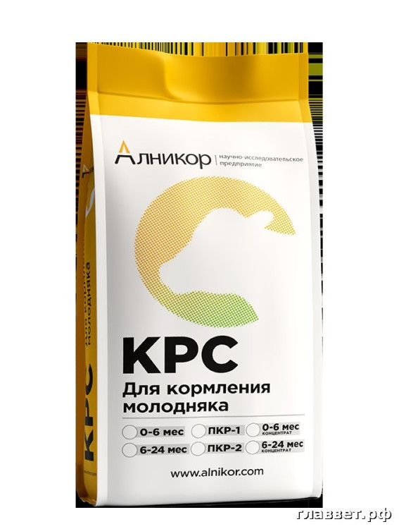 Концентрат 0-6 для крупного рогатого скота возрастом 0-6 мес. с пробиотиком и кокцидиостатиком